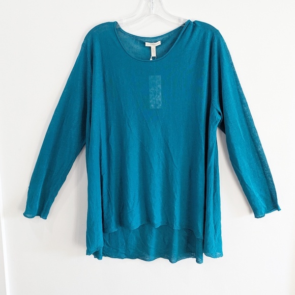 Eileen Fisher Sweaters - NWT Eileen Fisher Organic Linen Crepe Knit Sweater